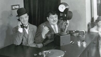Photo of Repo Men. Original and Best. Laurel and Hardy in “Bacon Grabbers” (1929).