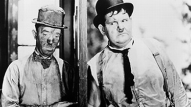 Photo of You can always drop another brick. Laurel and Hardy in “Dirty Work” (1933)